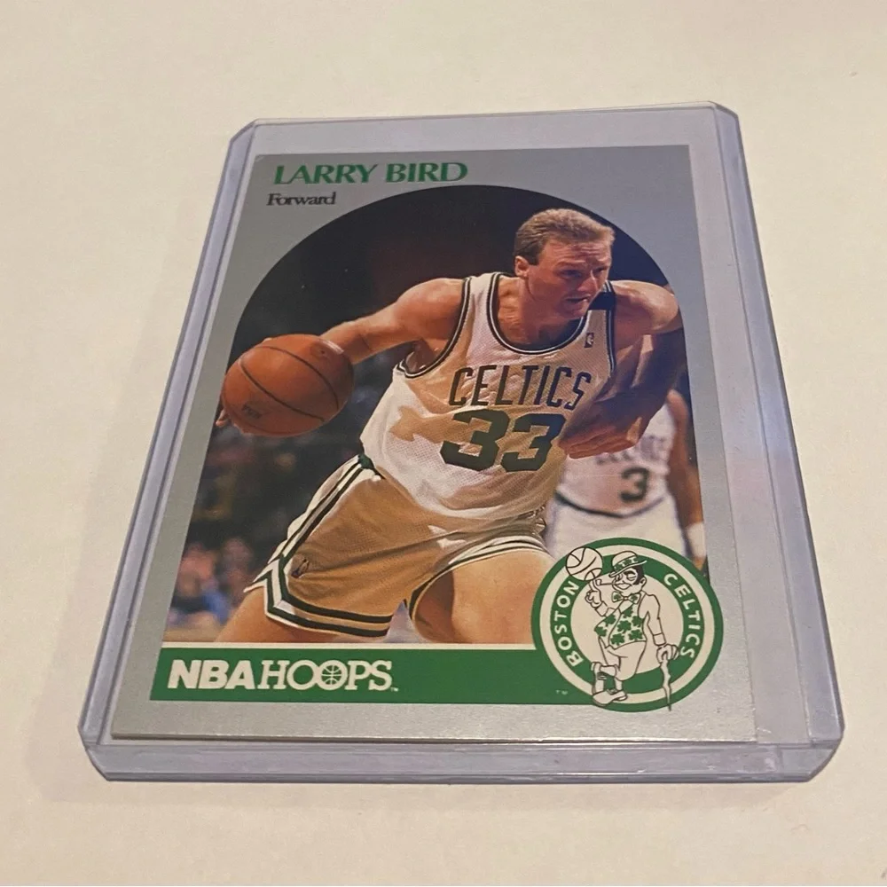 Larry Bird 1990 NBA Hoops Basketball Card # 39 Vintage Collectible
